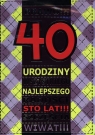 KARNET 40 URODZINY PP-1792 PP1397