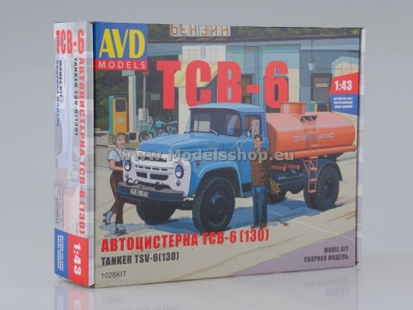 Tanker Truck TSV-6 (ZIL-130) (model kit) (KIT1028)