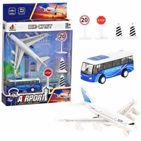 Zestaw lotnisko samolot metalowy napęd