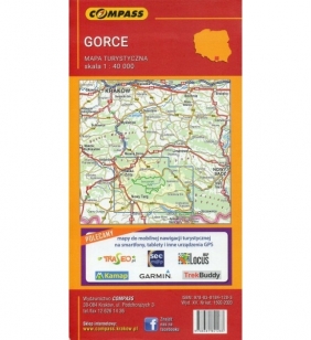 Gorce, 1:40 000 - mapa turystyczna (1592-2020)