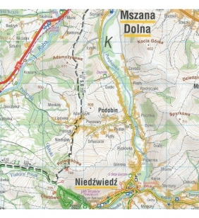 Gorce, 1:40 000 - mapa turystyczna (1592-2020)