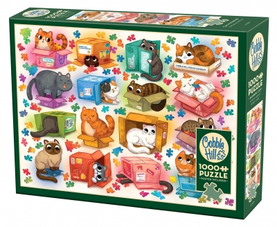 Puzzle 1000 Koty i kartony 113763