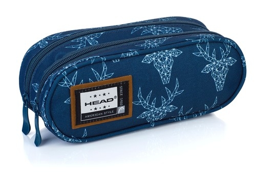 Saszetka piórnik na dwa zamki XL HD-102 Head 2