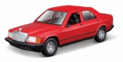 Model metalowy Mercedes Benz 190E 1987 1/24 czerwony (21103)