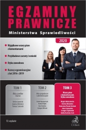 Egzaminy prawnicze Ministerstwa Sprawiedliwości 2020. Tom 3. Wzory pism z komentarzami. Etyka zawodo - Grzegorz Dąbrowski