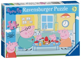 Ravensburger, Puzzle 35: Świnka Peppa Deser (08628)