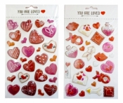 Naklejki 3D serca