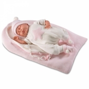 Lalka płacząca Mimi w różowym śpiworku, 40 cm (74028)