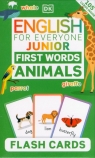 English for Everyone Junior First Words Animals Flash Cards