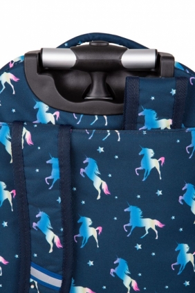 Plecak młodzieżowy na kółkach Starr - Blue Unicorn