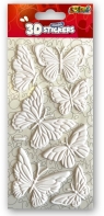 Naklejki 3D Model White Butterflies PENMATE