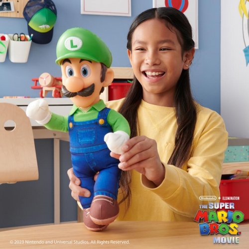 Super Mario Movie Luigi, Plusz, 30 cm