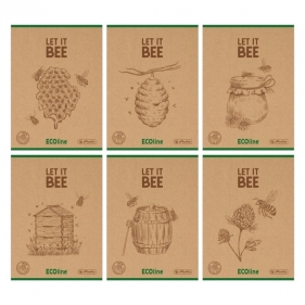 Herlitz, zeszyt A5 w kratkę, 60 kartek - Pszczoły