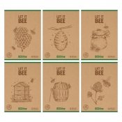 Herlitz, zeszyt A5 w kratkę, 60 kartek - Pszczoły (mix okładek)