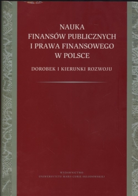 Nauka finansów publicznych i prawa finansowego w Polsce - Pomorska Alicja