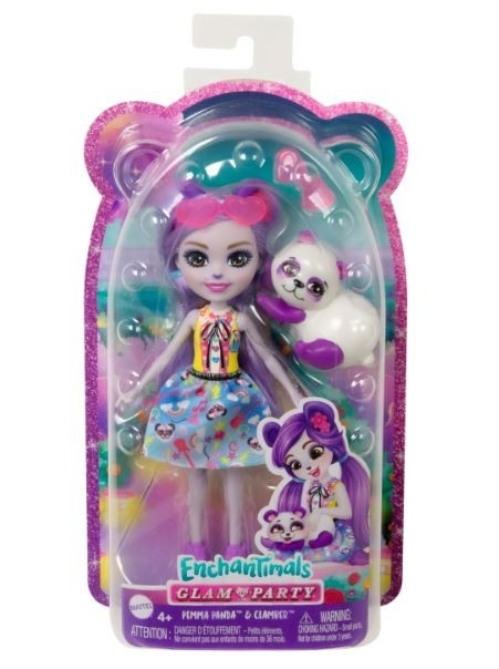 Lalka i figurka Enchantimals Fioletowa panda (HNT58)