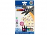 Flamastry Milan Bicolor 6310, dwustronne, 10 szt., 20 kolorów (06171010)