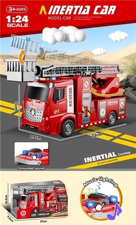 Auto straż ze światłem i dźwiękiem