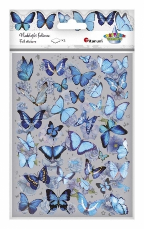 Naklejki foliowe 2 plansze motyle, kwiaty