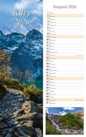 Kalendarz 2026 ścienny pasek Tatry