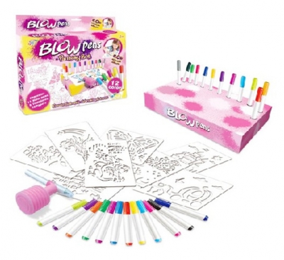 Zestaw kreatywny dmuchane flamastry Blow Pens