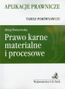 Prawo karne materialne i procesowe Aplikacje prawnicze Tabele porównawcze Świczewska Alicja