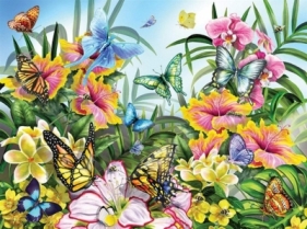Puzzle 1000 Ogród pełen kolorów,Lori Schory