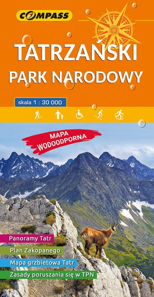 Mapa Tatrzański Park Narodowy 1:30'000 wersja laminowana