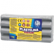 Plastelina Astra, 1 kg - popielata (303111023)