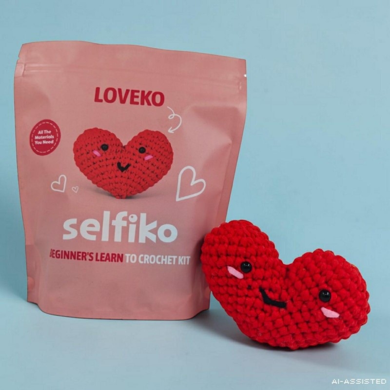 Zestaw do szydełkowania serce Loveko
