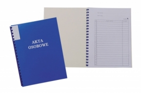 Teczka do akt osobowych Warta ABCD niezadrukowana A4 - niebieski 250 g 230 mm x 310 mm (1824-339-003)