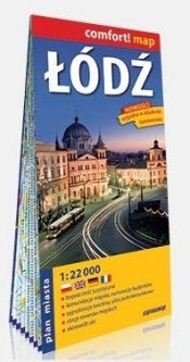 Compfort! map Łodź 1:22 000 plan miasta - Opracowanie zbiorowe