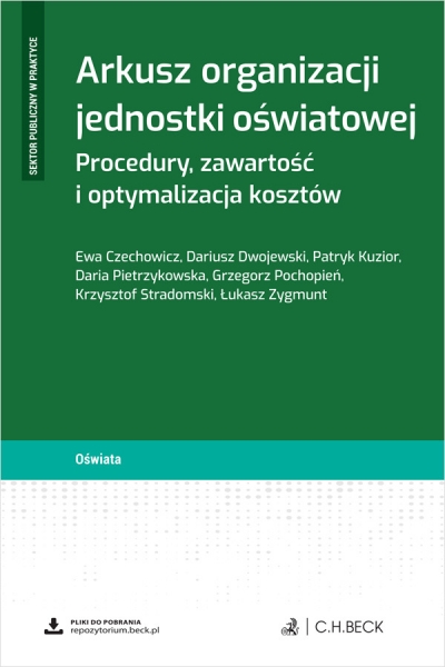 <img src='https://webimage.pl/pics/286/7/d9788384117286.jpg' style='height:440px' /> Arkusz organizacji jednostki oświatowej. Procedury, zawartość i optymalizacja kosztów