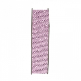 TASIEMKA SATYNOWA Z BROKATEM ANITAS SOFT PINK 3M BPZ
