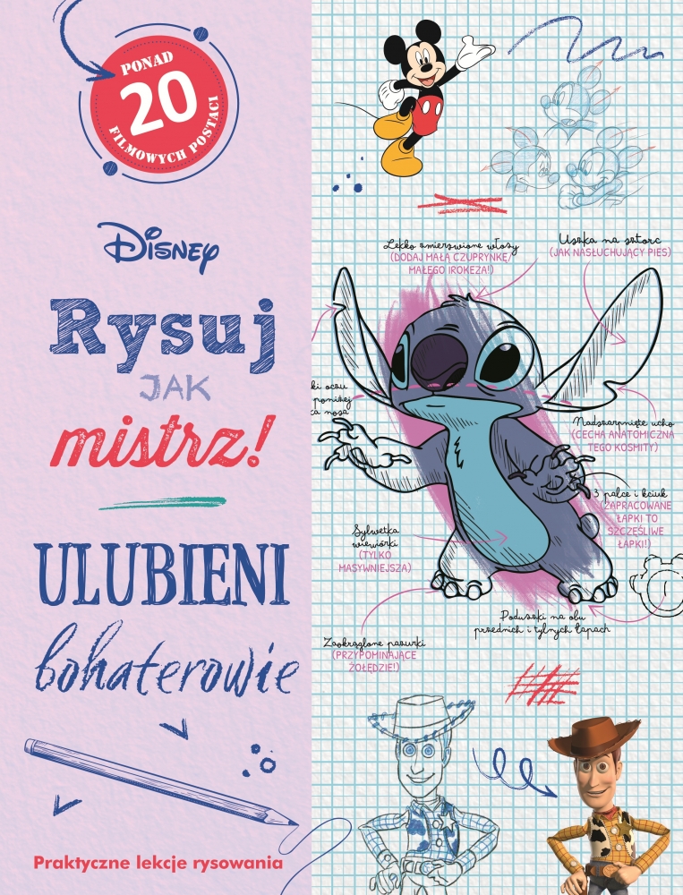 Rysuj jak mistrz! Ulubieni bohaterowie. Disney