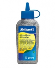 Klej brokatowy w płynie 60ml - srebrny