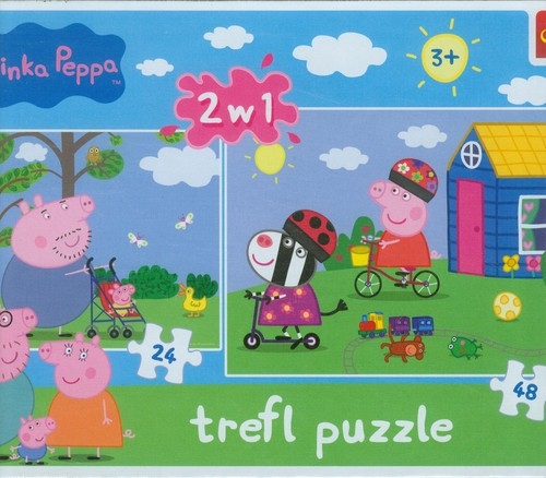 Świnka Peppa Puzzle 24 i 48 (34128)
