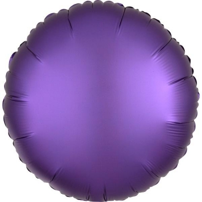 Balon foliowy Lustre fioletowy okrągły 43cm