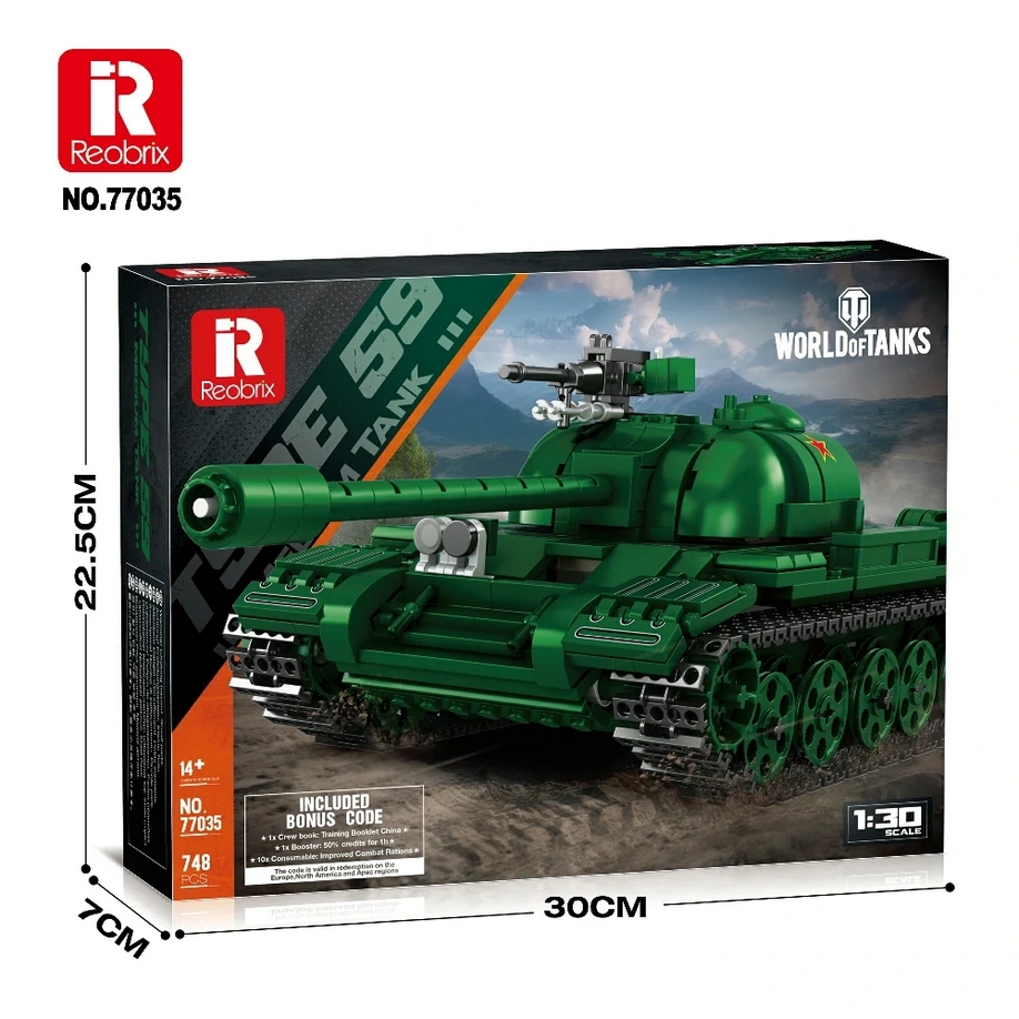 Reobrix, Klocki Czołg Typ 59 World of Tanks, 748 elementów