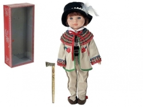 Lalka chłopiec w stroju góralskim ludowym 38cm