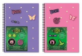 Notes A5/80K z przypinkami Wicked mix