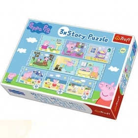 Puzzle Świnka Peppa 3xStory (90328)
