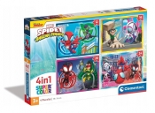 Clementoni, Puzzle 4w1 SuperColor: Spidey (21528)