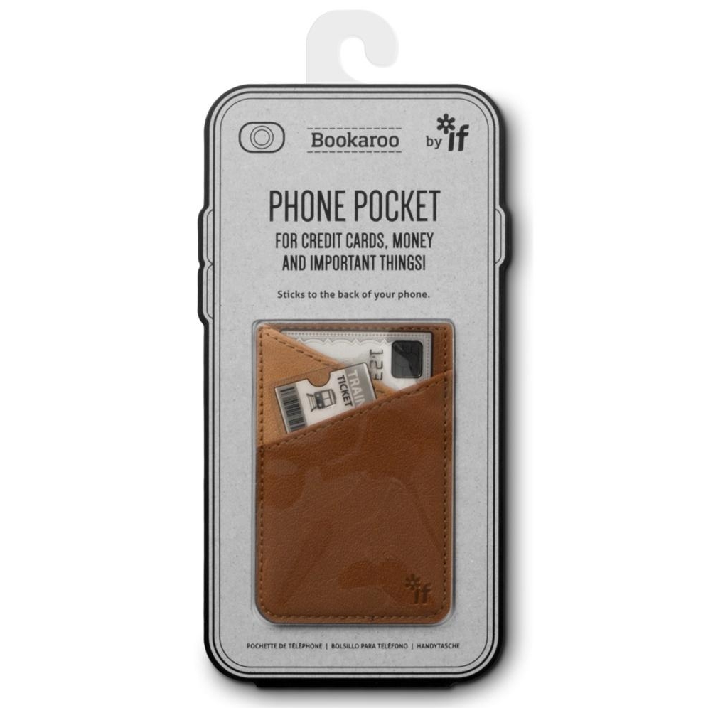 Bookaroo Phone pocket - etui na telefon - Brąz