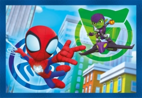Clementoni, Puzzle 4w1 SuperColor: Spidey (21528)