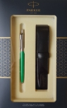 Zestaw upominkowy Parker: Długopis Parker Jotter oliwkowy + Etui Pagani