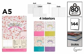 Notatnik A5/144K magnes Thank You MIX