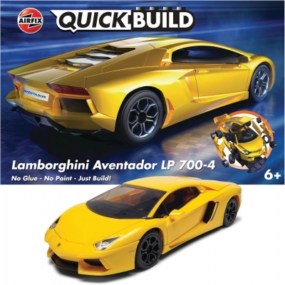 <img src='https://webimage.pl/pics/287/8/d5055286648083.jpg' style='height:440px' /> Klocki konstrukcyjne Airfix QUICKBUILD Lamborghini Aventador Yellow