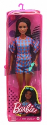 Lalka Barbie w niebieskiej sukience w serduszka (FBR37/GRB63)