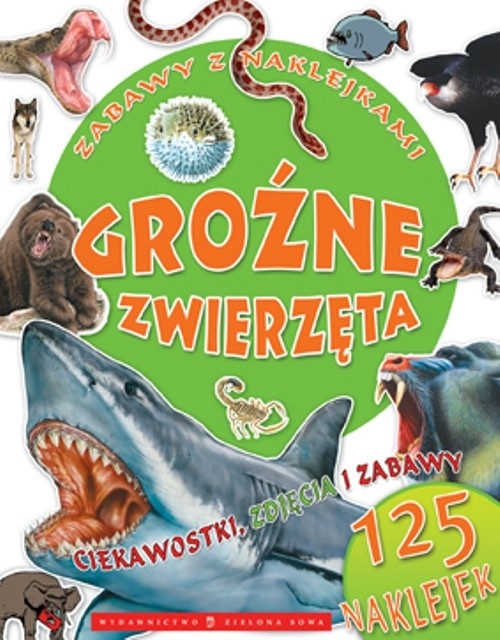 Zabawy z naklejkami Groźne zwierzęta